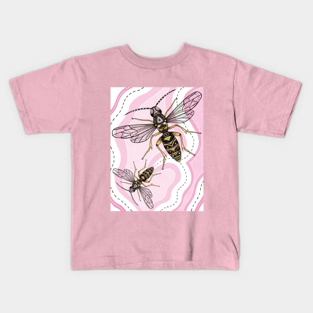 Wasp Me Go Kids T-Shirt by nannasaidno